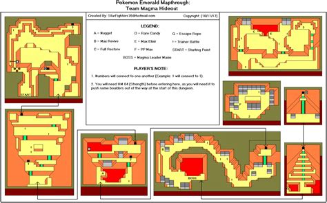 magma hideout emerald map.